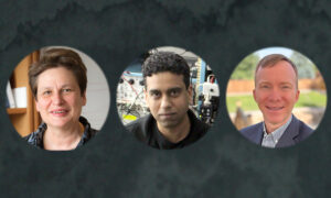 (l to r) Catherine Dulac, Vikrant Kapoor, and Adam Nelson