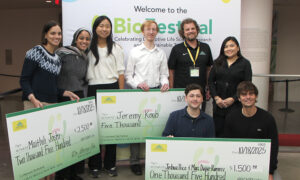 (l-t) Maithili Joshi, Wasan Rafat, Kate Kim, Jeremy Koob, Kris Locken, Kiwi Florido, (sitting) Joshua Price and Marc Duque Ramirez