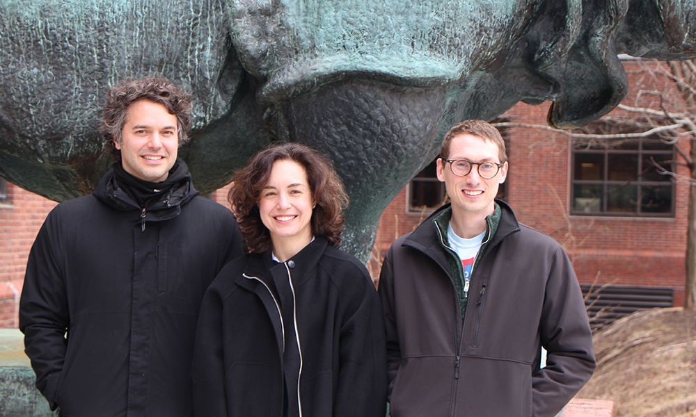 (l to r) Nick Bellono, Nurunisa Akyuz, and Trey J. Scott