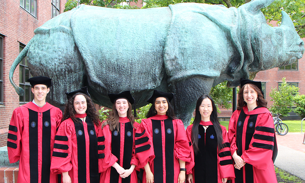 (l – r) Dr. David Anderson, Dr. Hope Merens, Dr. Kimmey Berg, Dr. Heer Joisher, Dr. Luolan Bai, and Dr. Saara Luna; (not shown) Dr. Easun Arunachalam, Dr. Jeremy Conway, Dr. Patrick Gainey, Dr. Jeremy Koob, and Dr. Ali Pete