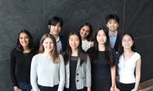 (l – r) Sandhya Kumar, Sydney M.Levy, Sean Meng, Mira Hu Jiang, Ashini Modi, Yuchen Huang, Aidan Jingwei Zhou, and Anne Liang