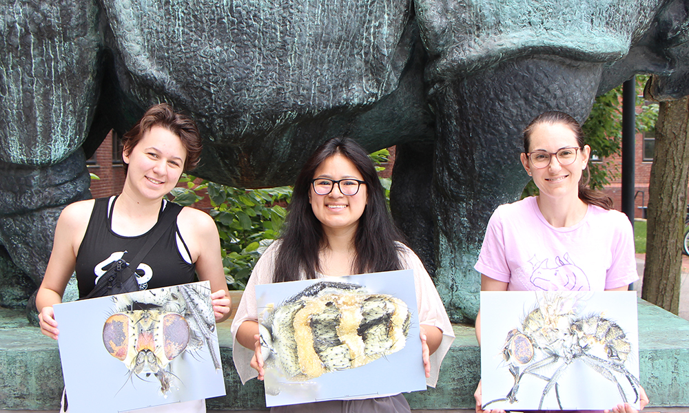 (l to r) Maya Leonard, Jessenia Yupangui Yupa, and Carolyn Elya