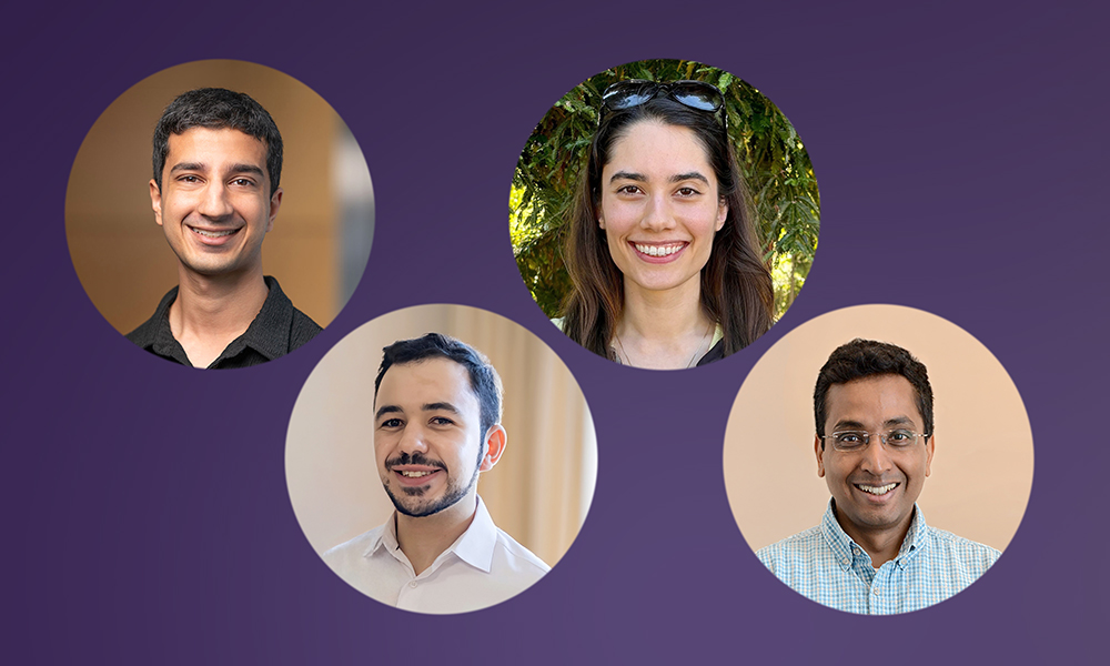 (l to r) Giri Anand, Heitor Megale, Roya Huang, and Sharad Ramanathan