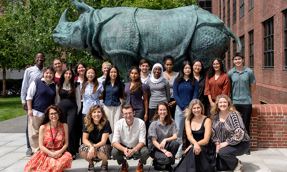 FUEL students: (l to r, standing) Chris Irankunda, Natalie Mosakowski, Kira Gabriel, Jennifer Campos, Jaylyn Umana, Xin Lin, Christopher Garrabrant, Erica Chen, Anika Chakravarthy, Matthew Mihalik, Ifra Iyoob, Yohanna Endashaw, Joy Jiang, Emily Zhou, Marwa Yeznasni, Antonio Plaza; FUEL instructors: (l to r, sitting) Dilek Dogutan Kiper, Sien Verschave, Tyler Sisley, Cait Moffatt, Katie Quast, and Nicole (Bush) Fisher